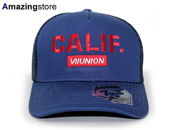 7UNION 【BOX CALIF MESH CAP/NAVY】 7ユニオン セブンユニオン メッシュキャップ TRUCKER CAP トラッカーキャップ ネイビー 紺 [帽子 cap キャップ 男性用 女性用 メンズ レディース SEB17 17_8_3SU 17_8_4]