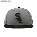 ニューエラ キャップ 59FIFTY シカゴ ホワイトソックス MLB 2T TEAM BASIC FITTED CAP GREY BLACK NEW ERA CHICAGO WHITE SOX 帽子 メンズ レディース グレー ブラック /GREY BIG_SIZE 24_4RE_0418