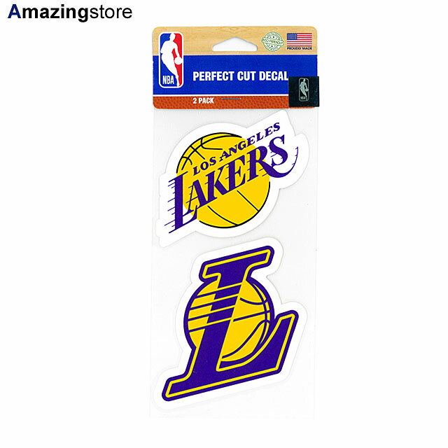 EBNtg XebJ[ T[X CJ[Y NBA PERFECT CUT DECAL 2 PACK WINCRAFT LOS ANGELES LAKERS ANZT[ ACCESSORY GOODS ObY  V[ XebJ[ STICKER for3000 24_2RE_24_3RE_0305