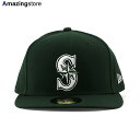 ニューエラ キャップ 59FIFTY シアトル マリナーズ MLB TEAM BASIC FITTED CAP DARK GREEN NEW ERA SEATT...