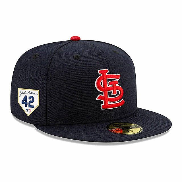 å ӥ󥽥ǡǥ ˥塼 å 59FIFTY ȥ륤 ʥ륹 MLB 2024 JACKIE ROBINSON ALTERNATE FITTED CAP NAVY NEW ERA ST.LOUIS CARDINALS ͥӡ /NAVY 23_3_5JR BIR_SIZE