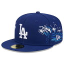 j[G 59FIFTY T[X hW[X MLB TONAL WAVE FITTED CAP ROYAL BLUE NEW ERA LOS ANGELES DODGERS 24_1