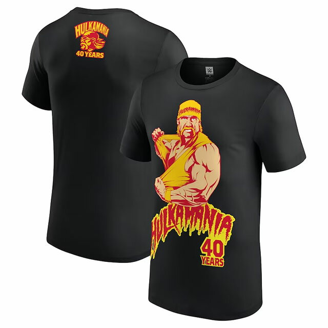 ハルク ホーガンモデル 海外取寄 WWE AUTHENTIC Tシャツ 40YEARS RIPPING T-SHIRT HULK HOGAN 24_1_ RAW SMACKDOWN プロレス