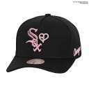 ミッチェル&ネス×ブラックピンク 海外取寄 シカゴ ホワイトソックス PRO CROWN SNAPBACK CAP BLACK LIMITED EDITION ...