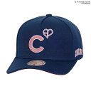 ミッチェル&ネス×ブラックピンク 海外取寄 シカゴ カブス PRO CROWN SNAPBACK CAP NAVY LIMITED EDITION MITHCE...