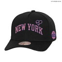 ミッチェル&ネス×ブラックピンク 海外取寄 ニューヨーク ニックス PRO CROWN SNAPBACK CAP BLACK LIMITED EDITION M...