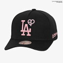 ミッチェル&ネス×ブラックピンク 海外取寄 ロサンゼルス ドジャース PRO CROWN SNAPBACK CAP BLACK LIMITED EDITION ...