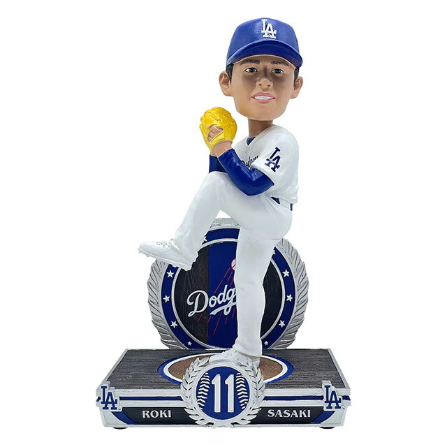佐々木朗希モデル ボブルヘッド 海外取寄 EXCLUSIVE ELITE ICON BOBBLE HEAD FOCO MLB公式 LOS ANGELES DODGERS 約20.32cm 8 INCH 限定 フィギュア 人形 LA ロサンゼルス ドジャース ROKi SASAKIのサムネイル