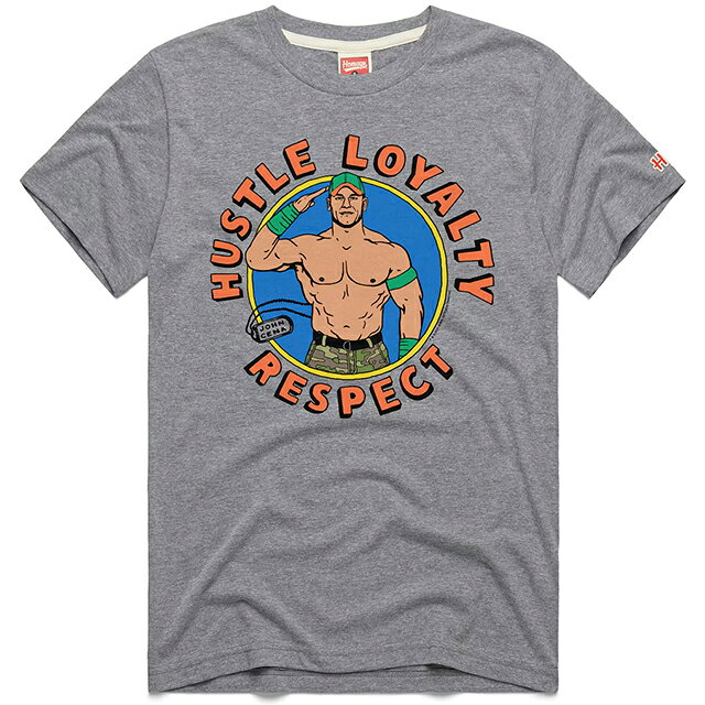 Rakuten - ジョン シナモデル 海外取寄 HOMAGE Tシャツ HUSTLE LOYALTY RESPECT TRI-BLEND T-SHIRT GREY JOHN CENA オマージュ ロー スマックダウン RAW SMACKDOWN プロレス 帽子 メンズ レディース 男女兼用 TEE ティーシャツ