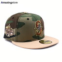 ニューエラ キャップ 59FIFTY シアトル マリナーズ MLB 2001 ALL STAR GAME FITTED CAP WOODLAND CAMO NE...