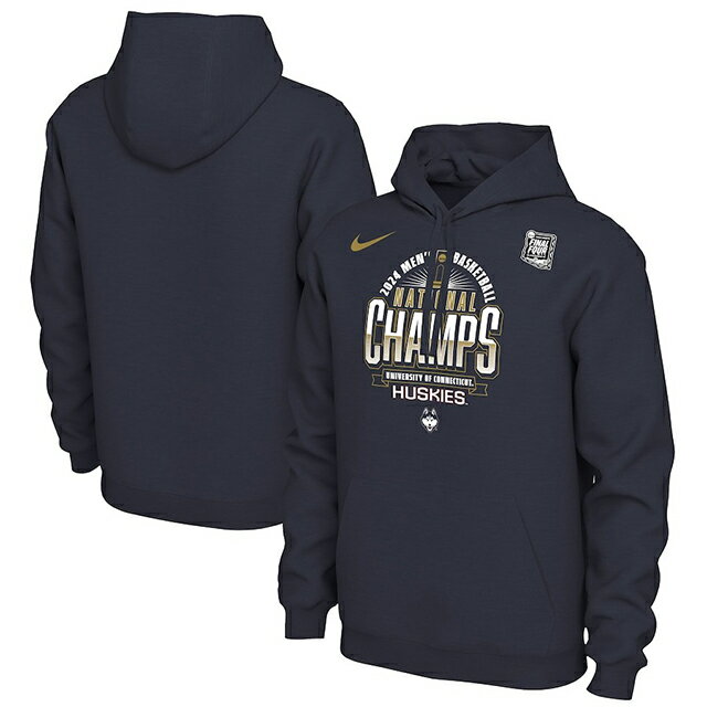 UCONN ϥ  åХåȥܡ ޡޥåɥͥ ԥ å롼 ץ륪Сաǥ ͥӡ ʥ UCONN HUSKIES COLLEGE BASKETBALL MARCH MADNESS 2024 NATIONAL CHAMPIONS LOCKER ROOM PULLOVER HOODIE NAVY