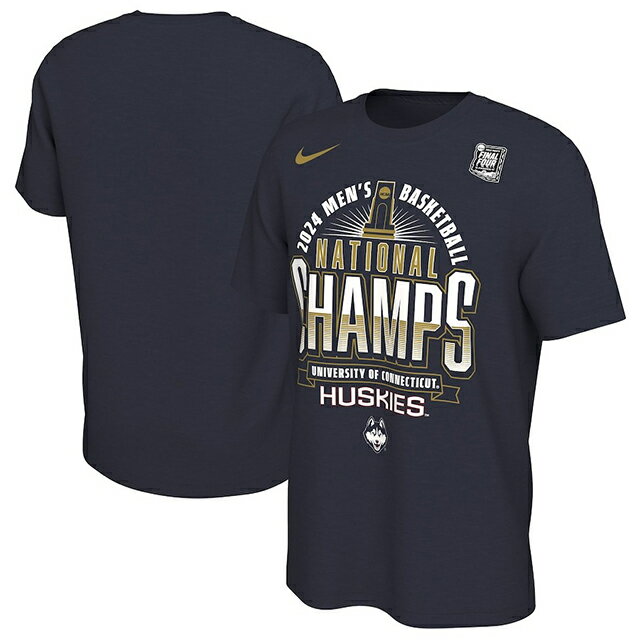 UCONN ϥ  åХåȥܡ ޡޥåɥͥ ԥ å롼 T ͥӡ ʥ UCONN HUSKIES COLLEGE BASKETBALL MARCH MADNESS 2024 NATIONAL CHAMPIONS LOCKER ROOM T-SHIRT NAVY