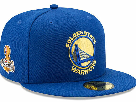 NEW ERA GOLDEN STATE WARRIORS 【2017 NBA FINALS CHAMPIONS SIDE PATCH/RYL BLUE】 ニューエラ ゴールデンステイト ウォリアーズ 59FIFTY フィッテッド キャップ FITTED CAP ブルー 青 帽子 BIG_SIZE NBA_17_6_3 17_6_4 2017champ FINAL17