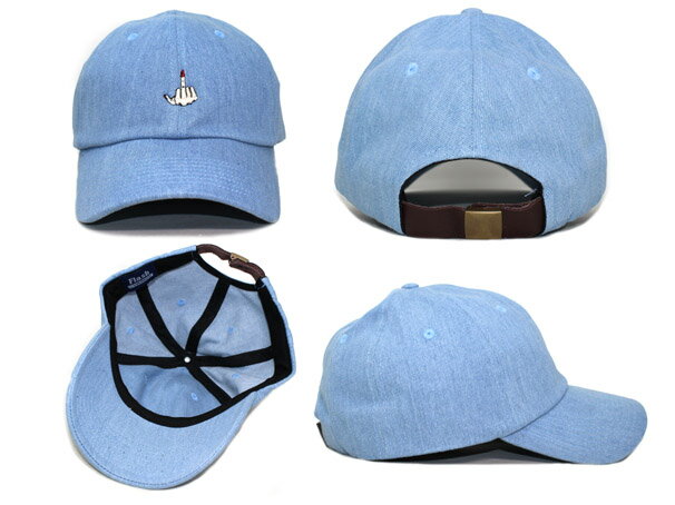 【全2色】7UNION 【FxxKSIGN BENT STRAPBACK/WASH DENIM】 7ユニオン セブンユニオン ストラップバック ロープロファイルキャップ LOW PROFILE CAP DAD HAT TWILL CAP ウォッシュデニム [帽子 cap 17_9_5 17_9RE]