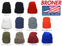 【全23色】BRONER 【VALUE KNIT CUFF BEANIE】ブローナー 22_4RE_0415