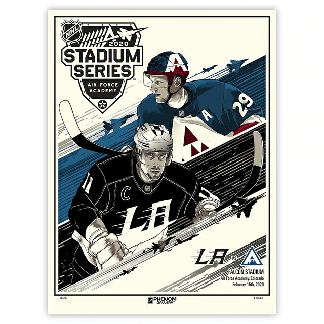 【代引不可】NHL コロラド アバランチ vs ロサンゼルス キングス ポスター【STADIUM SERIES EVENT POSTER】 COLORADO A...