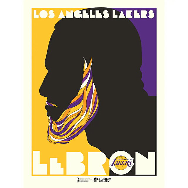 【代引不可】NBA ロサンゼルス レイカーズ ポスター【LEBRON JAMES PUSH GLASS SERIGRAPH LIMITED EDITION POSTER】LOS ANGELES LAKERS レブロン ジェームス FINALS MVP [21_2_1 PRINT ARTWORK]