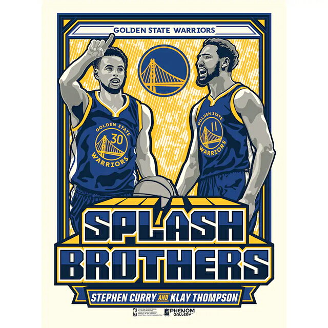 ԲġNBA ǥ󥹥ƥ ꥢ ݥSTEPHEN CURRY & KLAY TOMPSON SERIGRAPH LIMITED EDITION POSTERGOLDEN STATE WARRIORS ƥե ꡼ 쥤 ȥץ ץå֥饶 [2...