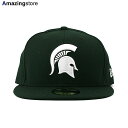 j[G Lbv 59FIFTY ~VKXeCg Xp^Y NCAA TEAM BASIC FITTED CAP DK GREEN NEW ERA MICHIGAN STATE SPARTANS Xq Y fB[X jp _[NO[ /GRN 23_11RE_11_15