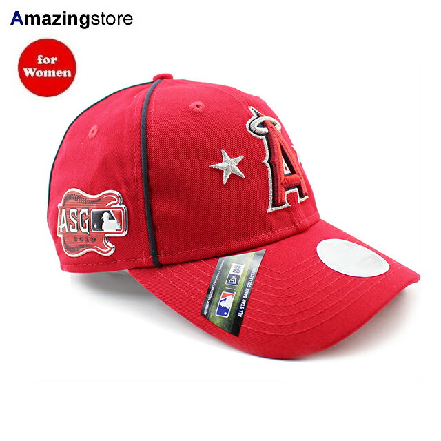 楽天Amazingstore【女性用】ニューエラ 9TWENTY ストラップバック キャップ ロサンゼルス エンゼルス 【2019 MLB ALL-STAR STRAPBACK CAP/RED】 NEW ERA LOS ANGELES ANGELS [22_12_8 レディース LADY'S]