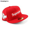 SUPREME ニューエラ キャップ 59FIFTY MONEY BOX LOGO FITTED CAP RED シュプリーム NEW ERA 帽子 メンズ レ...