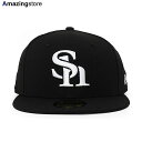 ニューエラ キャップ 59FIFTY 福岡ソフトバンク ホークス NPB TEAM-BASIC FITTED CAP BLACK-WHITE NEW ERA FUKUOKA SOFTBANK HAWKS 帽子 メンズ レディース 男女兼用 ブラック