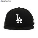 ニューエラ キャップ 59FIFTY ロサンゼルス ドジャース MLB TEAM BASIC FITTED CAP BLACK WHITE NEW ERA LOS ANGELES DODGERS メンズ レディース 帽子 ブラック /BLK 24_4RE_0405