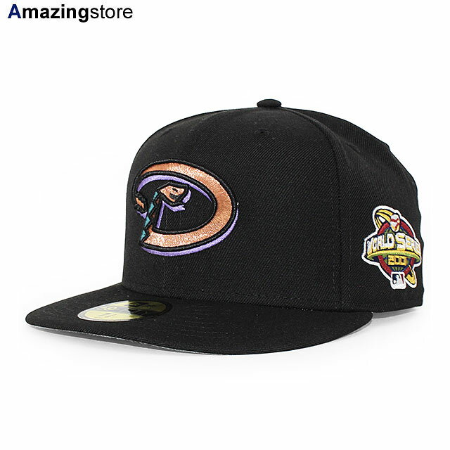 楽天Amazingstoreニューエラ キャップ 59FIFTY アリゾナ ダイヤモンドバックス MLB 2001 WORLD SERIES GAME FITTED CAP BLACK NEW ERA ARIZONA DIAMONDBACKS 帽子 メンズ レディース 男女兼用 ブラック /BLK COLOR_BOTTOM BIG_SIZE 24_4RE_0422