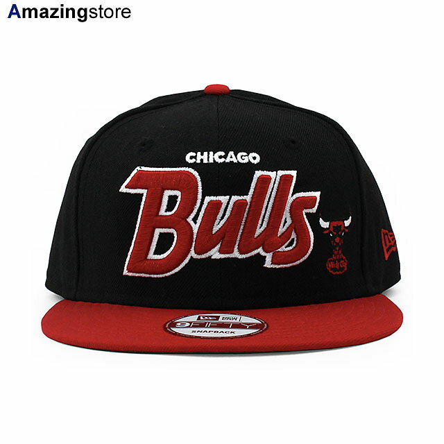 ニューエラ シカゴ ブルズ 9FIFTY スナップバック キャップ  NEW ERA CHICAGO BULLS ブラック レッド 