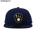 ニューエラ 59FIFTY ミルウォーキー ブルワーズ 【MLB ON-FIELD AUTHENTIC HOME FITTED CAP/NAVY】 NEW ERA MILWAUKEE BREWERS ネイビー 20_7RE