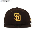 ニューエラ キャップ 9FIFTY スナップバック サンディエゴ パドレス MLB TEAM BASIC SNAPBACK CAP BROWN NEW ERA SAN DIEGO PADRES 帽子 メンズ レディース 男女兼用 ブラウン /BRN 24_2RE_2_21