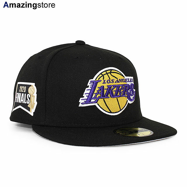 【あす楽対応】ニューエラ 59FIFTY ロサンゼルス レイカーズ 【2020 NBA FINALS SIDE PATCH FITTED CAP/BLACK】 NEW ERA LOS ANGELES LAKERS ブラック /BLK 20_9NBA_20 10_2NE