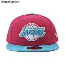 ニューエラ 59FIFTY ロサンゼルス レイカーズ 【NBA MIAMI VICE 2T TEAM-BASIC FITTED CAP/PINK-BLUE】 NEW ERA LOS ANGELES LAKERS ピンク ブルー 20_10_2NE