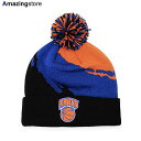 ミッチェル＆ネス ミッチェル＆ネス ニット ビーニー ニューヨーク ニックス 【NBA PAINTBRUSH KNIT BEANIE/BLACK】 MITCHELL&NESS NEW YORK KNICKS ミッチェル アンド ネス ブラック ブルー オレンジ [20_11_3MN]