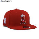 ニューエラ 9FIFTY スナップバック キャップ ロサンゼルス エンゼルス  NEW ERA LOS ANGELES ANGELS レッド 