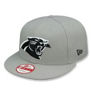 j[G 9FIFTY JCi pT[Y NFL TEAM-BASIC SNAPBACK CAP GREY-BLK NEW ERA NEW ERA CAROLINA PANTHERS O[ Xq