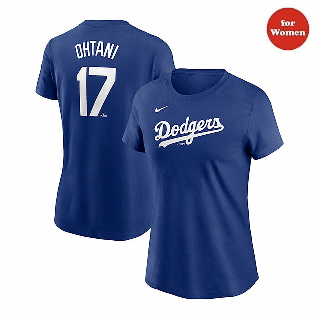 あす楽 女性用 大谷翔平モデル NIKE Tシャツ ロサンゼルス ドジャース WOMEN 039 S PLAYER NAME NUMBER T-SHIRT ROYAL ナイキ LOS ANGELES DODGERS ブルー レディース LADIES ウーマン /RYL 24_1_2NIKE