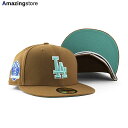 ニューエラ キャップ 59FIFTY ロサンゼルス ドジャース MLB 60TH ANNIVERSARY MINT BOTTOM FITTED CAP PEANUTS NEW ERA LOS ANGELES DODGERS 帽子 メンズ レディース 男女兼用 ピーナッツ ベージュ /BEIGE COLOR_BOTTOM 24_1RE_1_30