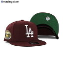 ニューエラ キャップ 9FIFTY スナップバック ロサンゼルス ドジャース MLB 1963 WORLD SERIES KELLY GREEN BOTTOM SNAPBACK CAP MAROON NEW ERA LOS ANGELES DODGERS 帽子 メンズ レディース 男女兼用 マルーン /BUR COLOR_BOTTOM 24_1_3NE