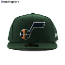 ニューエラ キャップ 59FIFTY ユタ ジャズ NBA TEAM BASIC FITTED CAP GREEN NEW ERA UTAH JAZZ 帽子 メンズ レディース グリーン /GRN COLOR_BOTTOM 24_1_3NE