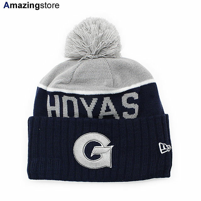 楽天Amazingstoreニューエラ ニット ビーニー ジョージタウン ホヤス NCAA SPORT KNIT BEANIE NAVY GREY NEW ERA GEORGETOWN HOYAS 帽子 メンズ レディース 男女兼用 ニット帽 KNIT CAP ニットキャップ ネイビー /NAVY 24_1_3NE