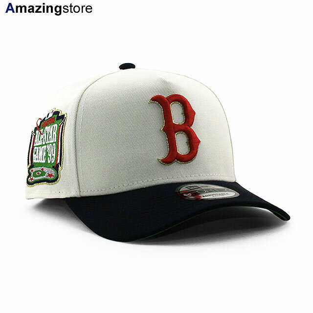 楽天AmazingstoreEU AU限定モデル ニューエラ キャップ 9FORTY ボストン レッドソックス MLB 1999 ALL STAR GAME KELLY GREEN BOTTOM A-FRAME SNAPBACK CAP CREAM NEW ERA BOSTON RED SOX 帽子 メンズ レディース クリーム EU940AF COLOR_BOTTOM 24_3_1NE