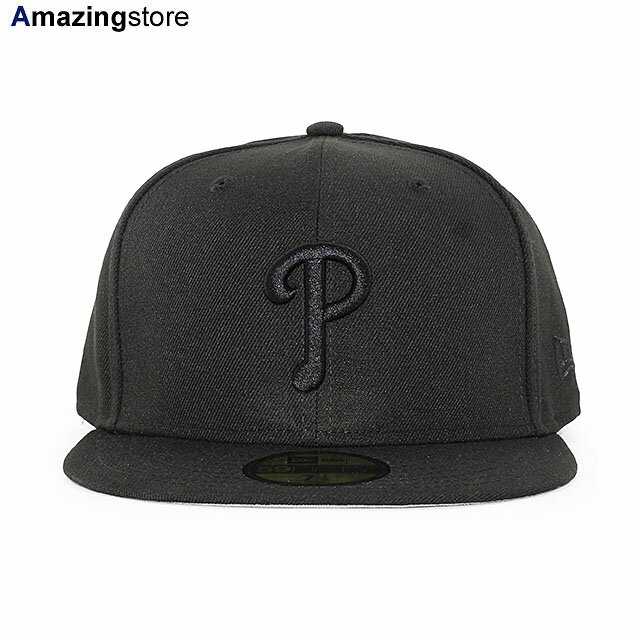 ニューエラ キャップ 59FIFTY フィラデルフィア フィリーズ MLB TEAM BASIC FITTED CAP BLACKOUT NEW ERA PHILADELPHIA PHILLIES 帽子 メンズ レディース ブラック /BLK BIG_SIZE 24_3_1NE