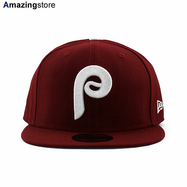 ニューエラ キャップ 59FIFTY フィラデルフィア フィリーズ MLB 1970 COOPERSTOWN FITTED CAP MAROON NEW ERA PHILADELPHIA PHILLIES 帽子 メンズ レディース マルーン /BUR BIG_SIZE COLOR_BOTTOM TEAM-BASIC 24_4RE_0422