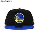 ニューエラ キャップ 9FIFTY スナップバック ゴールデンステイト ウォリアーズ NBA 2T TEAM BASIC SNAPBACK CAP BLACK BLUE NEW ERA GOLDEN STATE WARRIORS 帽子 メンズ レディース 男女兼用 ブラック ブルー /BLK 24_3_3NE