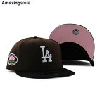 ニューエラ キャップ 9FIFTY スナップバック ロサンゼルス ドジャース MLB 50TH ANNIVERSARY PINK BOTTOM SNAPBACK CAP BROWN BLACK NEW ERA LOS ANGELES DODGERS 帽子 メンズ レディース 男女兼用 ブラウン ブラック ピンク /BRN COLOR_BOTTOM 24_3_3NE