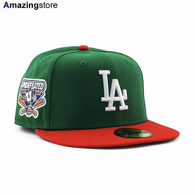 UNDEFEATEDコラボ ニューエラ ロサンゼルス ドジャース 59FIFTY MLB COLLABO FITTED CAP GREEN NEW ERA LOS ANGELES DODGERS UNDFTD アンディフィーテッド 帽子 メンズ レディース 男女兼用 グリーン /GRN 24_4_3NE