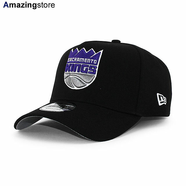 ニューエラ キャップ 9FORTY スナップバック サクラメント キングス NBA A-FRAME SNAPBACK CAP BLACK NEW ERA SACRAMENTO KINGS 帽子 メンズ レディース ブラック /BLK 24_4_3NE