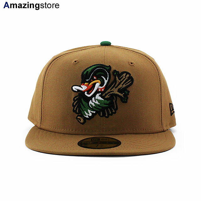 ニューエラ キャップ 59FIFTY ダウンイースト ウッドダックス MiLB ON-FIELD AUTHENTIC ALTERNATE-2 FITTED CAP TAN NEW ERA DOWN EAST WOOD DUCKS 帽子 メンズ レディース レンジャーズ RANGERS タン ベージュ /TAN BIG_SIZE 24_5_1NE