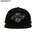 ニューエラ キャップ 59FIFTY ロサンゼルス キングス NHL TEAM BASIC FITTED CAP BLACK NEW ERA LOS ANGEL...